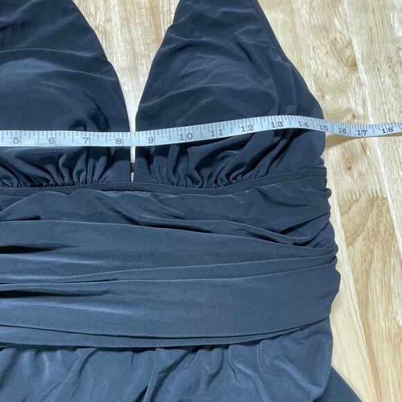 Magicsuit NWT Celine Black Swim Dress 6008007 Size 14 Wireless Bra Slimming - Picture 10 of 12